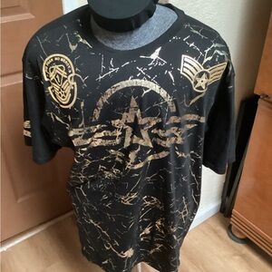 Switch Rrmarkable mens black/gold T-shirt, size 4XL